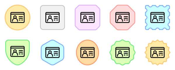 Editable profile, id, user, member, student vector icon. Online learning, course, tutorial. Part of a big icon set family. Perfect for web and app interfaces, presentations, infographics, etc