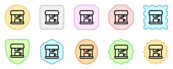 Editable coffee maker vector icon. Cafe, coffee shop, restaurant, drink, beverages. Part of a big icon set family. Perfect for web and app interfaces, presentations, infographics, etc