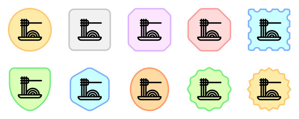 Editable spaghetti, noodle vector icon. Food, restaurant. Part of a big icon set family. Perfect for web and app interfaces, presentations, infographics, etc