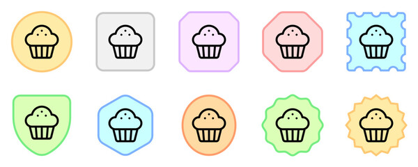 Editable cupcake, muffin vector icon. Food, restaurant. Part of a big icon set family. Perfect for web and app interfaces, presentations, infographics, etc