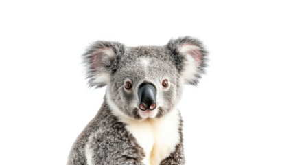 Koala relaxing curiously in Australia