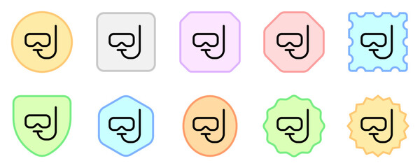 Editable snorkel vector icon. Part of a big icon set family. Perfect for web and app interfaces, presentations, infographics, etc