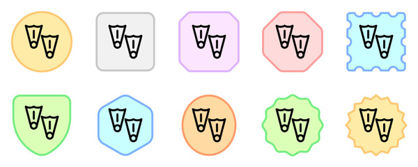 Editable flippers vector icon. Part of a big icon set family. Perfect for web and app interfaces, presentations, infographics, etc © Totto House