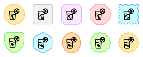 Editable lemonade, orange juice vector icon. Part of a big icon set family. Perfect for web and app interfaces, presentations, infographics, etc