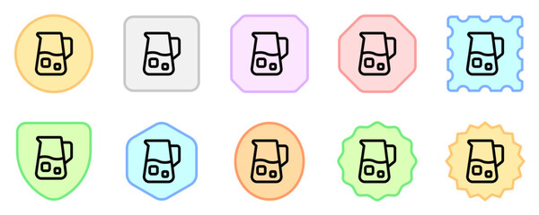 Editable lemonade jug, juice carafe vector icon. Part of a big icon set family. Perfect for web and app interfaces, presentations, infographics, etc