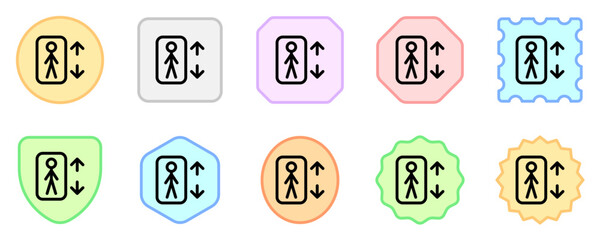 Editable lift, elevator vector icon. Part of a big icon set family. Perfect for web and app interfaces, presentations, infographics, etc