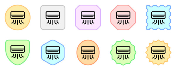 Editable air conditioner vector icon. Part of a big icon set family. Perfect for web and app interfaces, presentations, infographics, etc