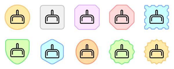 Editable dustpan vector icon. Part of a big icon set family. Perfect for web and app interfaces, presentations, infographics, etc