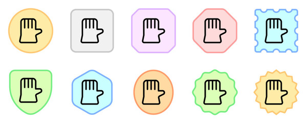 Editable rubber gloves vector icon. Part of a big icon set family. Perfect for web and app interfaces, presentations, infographics, etc