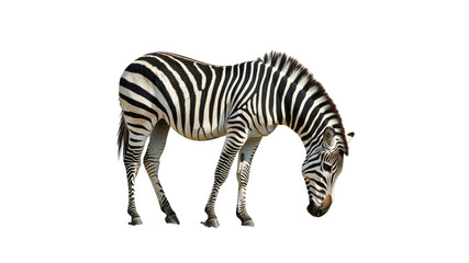 Fototapeta premium Zebra in sunlight, gracefully standing