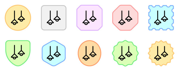 Editable hanging lamp vector icon. Part of a big icon set family. Perfect for web and app interfaces, presentations, infographics, etc