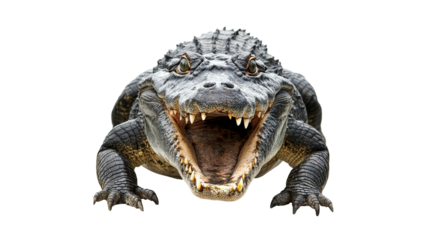 Close encounter with a powerful crocodile