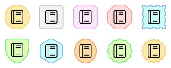 Editable book, notebook, textbook, journal vector icon. Part of a big icon set family. Perfect for web and app interfaces, presentations, infographics, etc