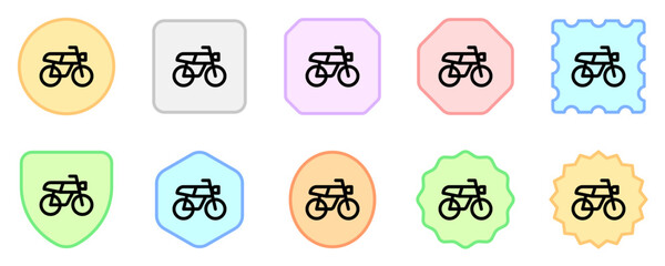 Editable motorbike vector icon. Vehicles, transportation, travel. Part of a big icon set family. Perfect for web and app interfaces, presentations, infographics, etc
