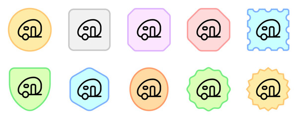 Editable rv trailer vector icon. Vehicles, transportation, travel. Part of a big icon set family. Perfect for web and app interfaces, presentations, infographics, etc