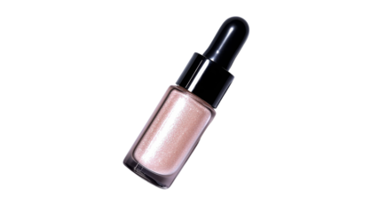 Elegant shimmering liquid highlighter for makeup