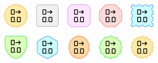 Editable add decimal place vector icon. Part of a big icon set family. Perfect for web and app interfaces, presentations, infographics, etc