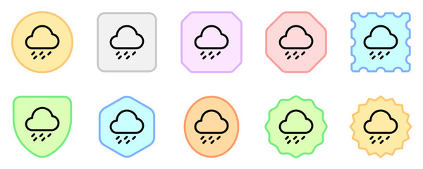 Editable heavy rainfall vector icon. Part of a big icon set family. Perfect for web and app interfaces, presentations, infographics, etc
