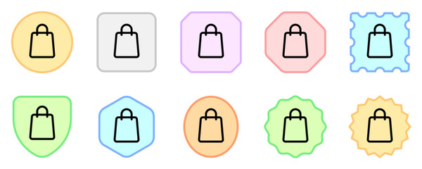 Editable shopping bag vector icon. Part of a big icon set family. Perfect for web and app interfaces, presentations, infographics, etc