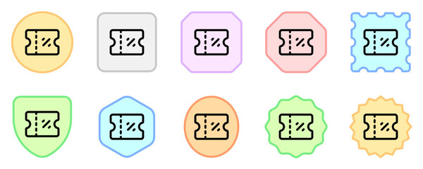 Editable ticket, coupon vector icon. Part of a big icon set family. Perfect for web and app interfaces, presentations, infographics, etc