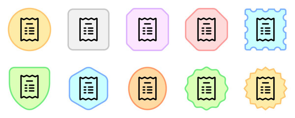 Editable invoice, receipt vector icon. Part of a big icon set family. Perfect for web and app interfaces, presentations, infographics, etc