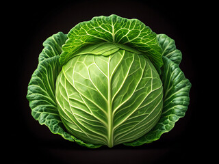 Obraz premium head of cabbage. cabbage, food, vegetable, isolated, healthy, leaf, fresh, vegetarian, head, agriculture, raw, organic, ingredient, white, plant, vegetables, salad, nature, diet, leaves, garden, eatin