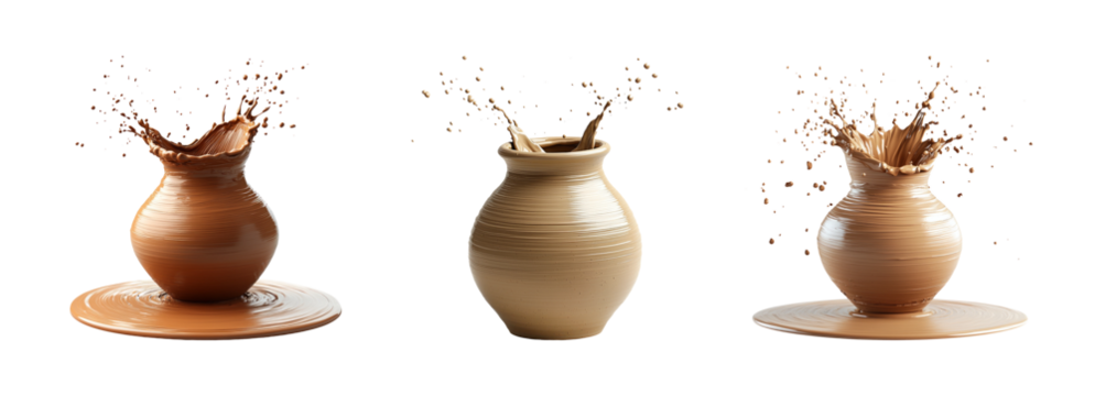 Liquid Motion from Ceramic Containers