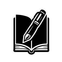Naklejka premium notebook and pencil