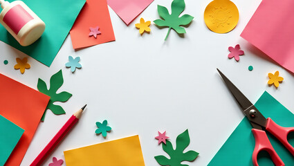 DIY Paper Craft Kit for Paper Collage Art – A versatile kit offering assorted recycled paper textures and vibrant templates to create stunning paper collage artwork.