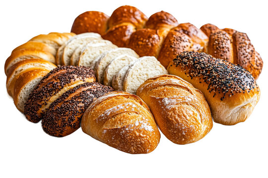 Freshly baked bread assortment from local bakery