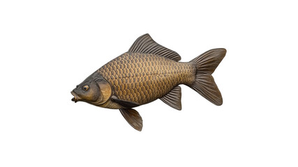 Life like fish sculpture in nature