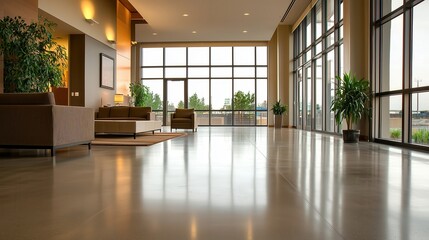 Obraz premium Luxurious Modern Minimalist Living Space Featuring High-End Designer Furniture and Expansive Windows for a Bright Atmosphere