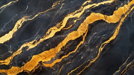 Black and Gold Marble Texture: A Luxurious Stone Background