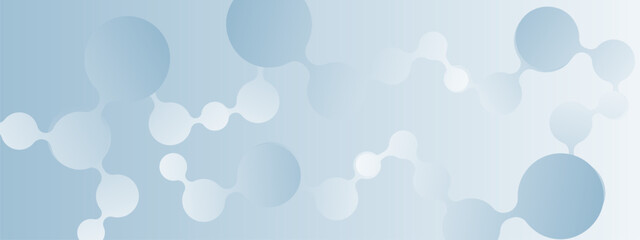 White blue light technology vector background with abstract connected dots