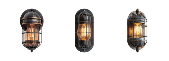 Vintage Industrial Style Light Fixtures
