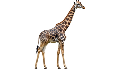 Giraffe standing gracefully in a natural pose