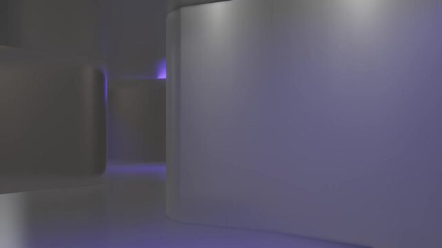 industrial hall empty room liminal space 3d render