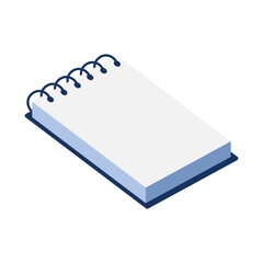 Blank notebook illustration