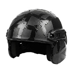 modern military helmet on a transparent background