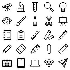 Creative and Scientific Exploration icon set