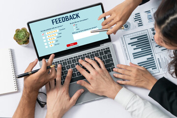 Customer feedback and review analysis by brisk computer software for corporate business