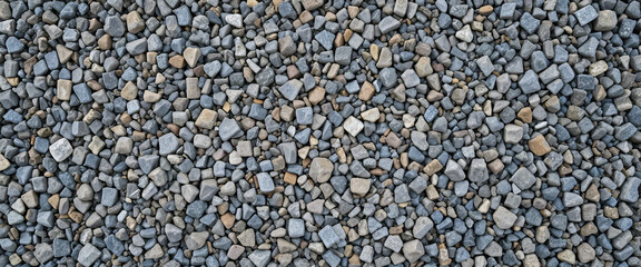 Top-down view of gravel texture