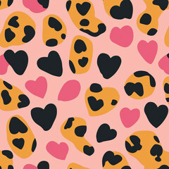 Fototapeta premium seamless leopard pattern