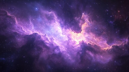 Fototapeta premium Cosmic Nebula, Purple, Space, Stars, Background, Galaxy, Art, Design