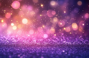 Sparkling Bokeh Background with Shimmering Lights and Vibrant Colors for Artistic and Creative Projects