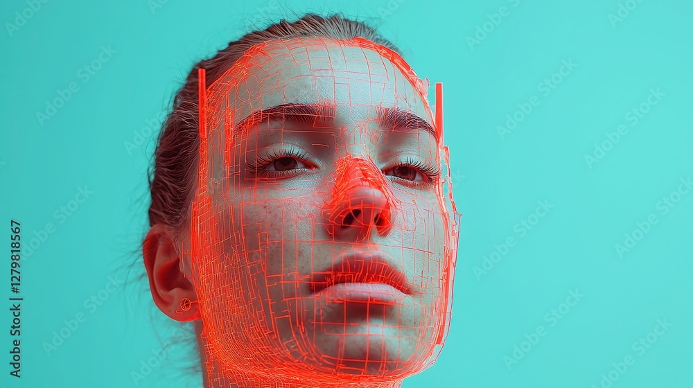 Poster ai chatbot facial recognition advancements, enhancing personalized user interactions, improving secu