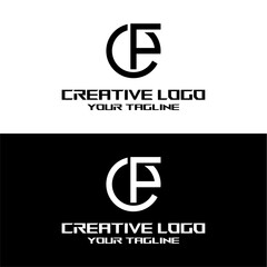 creative letter logo fe design vector