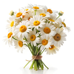 Fototapeta premium daisies isolated on white background