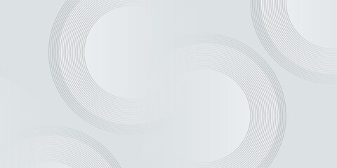 White geometric abstract background overlap layer on bright space with lines effect decoration