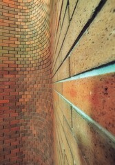 brick wall. stone background with light.